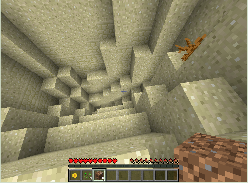 minecraftで落ちそうになる