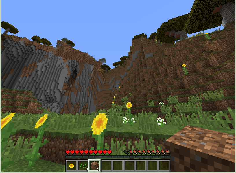minecraftの山