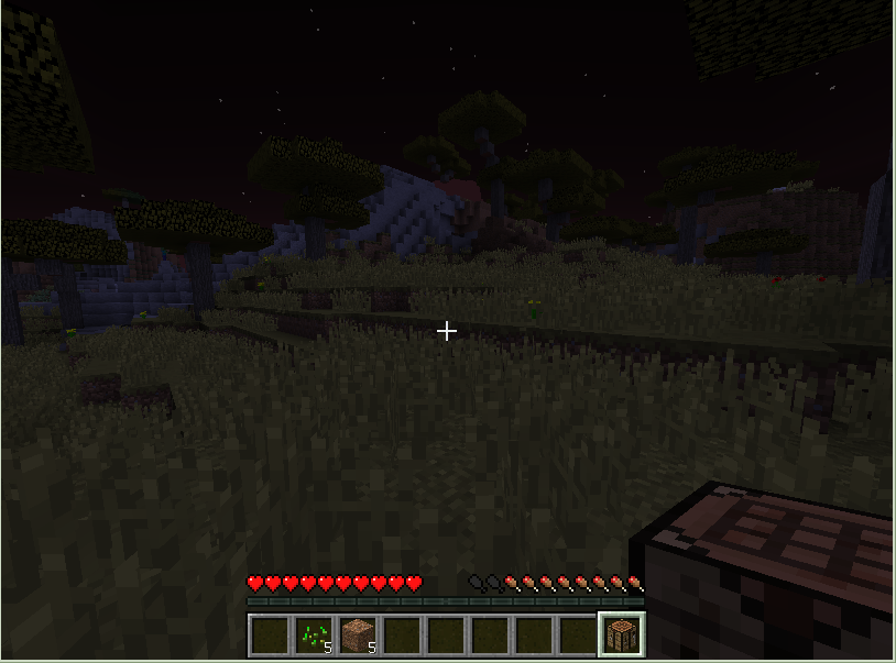 minecraftで夜になる